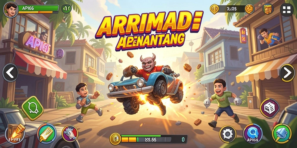 Tampilan menarik dari gameplay seru API66 di dunia Arcade.