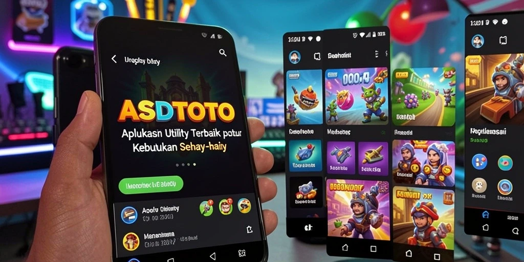 Tampilan antarmuka pengguna yang bersih dan modern dari ASDTOTO.