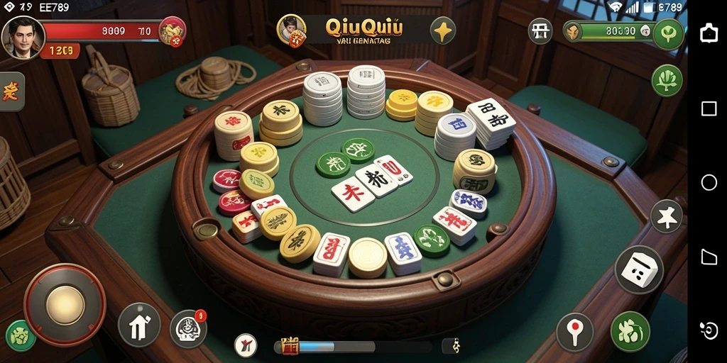 Screenshot gameplay QiuQiu di EE789 dengan grafis menawan.
