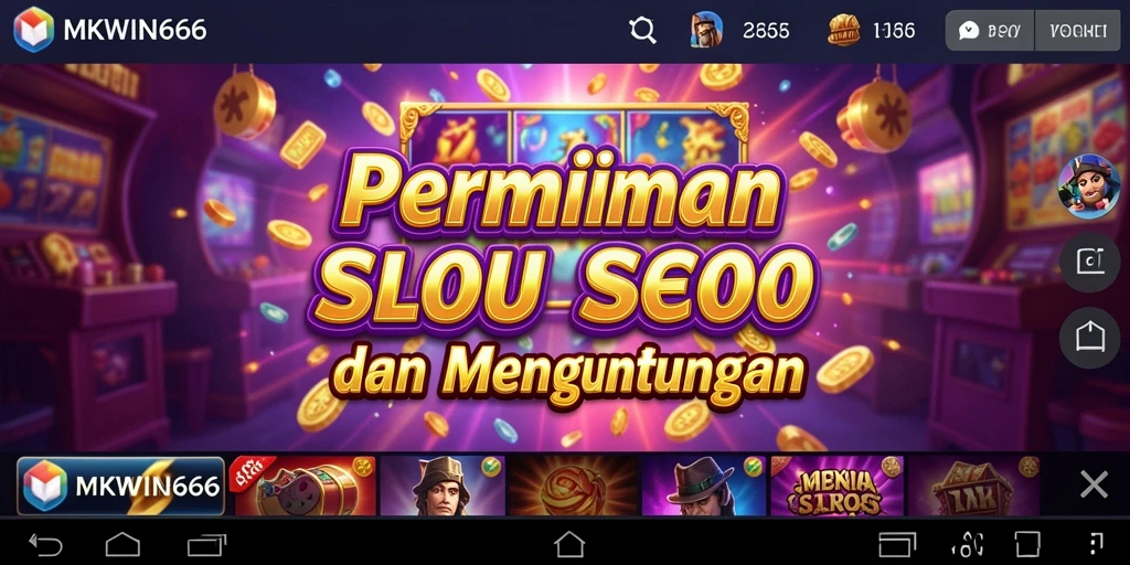 Screenshot gameplay MKWIN666 yang menunjukkan putaran slot yang seru.