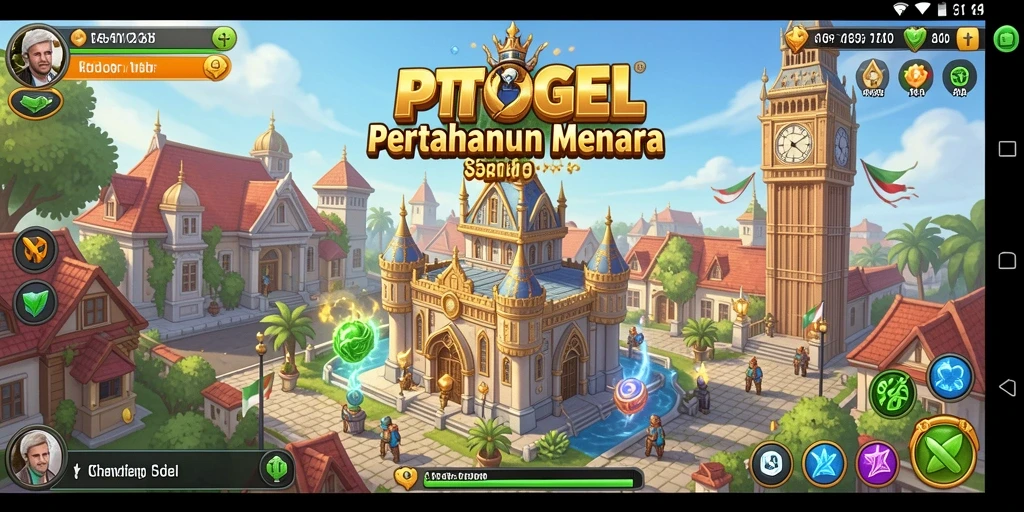 Tampilan gameplay seru Tower Defense di PTTOGEL.