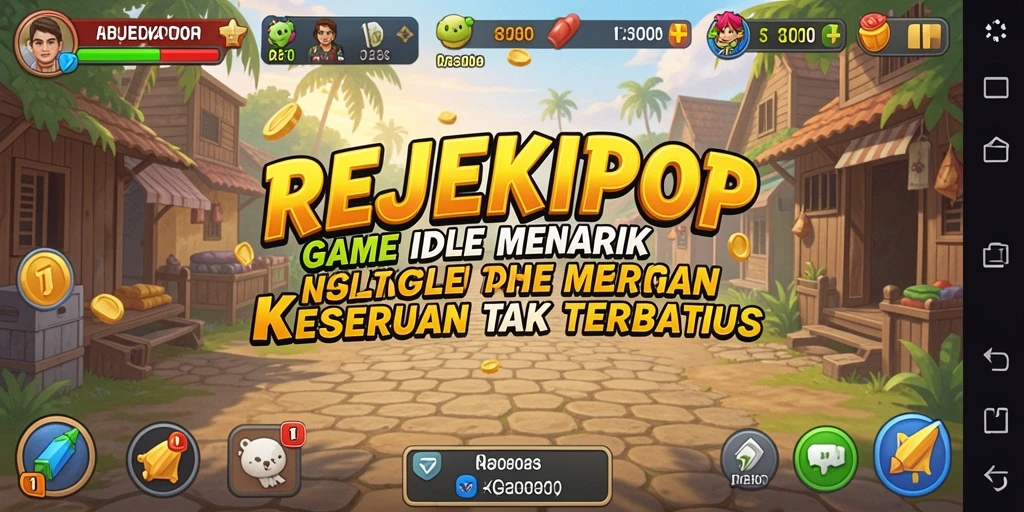 Screenshot gameplay REJEKIPOP yang menampilkan keseruan dalam permainan Idle.