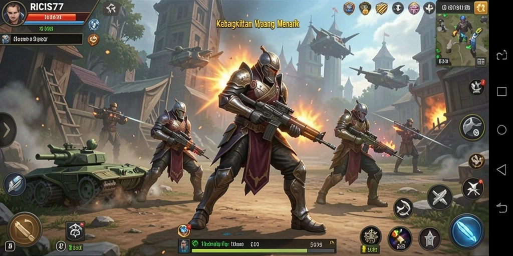Tampilan gameplay RICIS77 yang menarik dan penuh aksi.