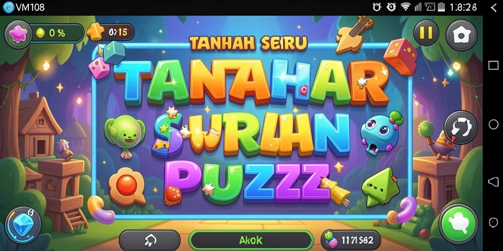 Tampilan seru gameplay puzzle di VM108 yang menantang.